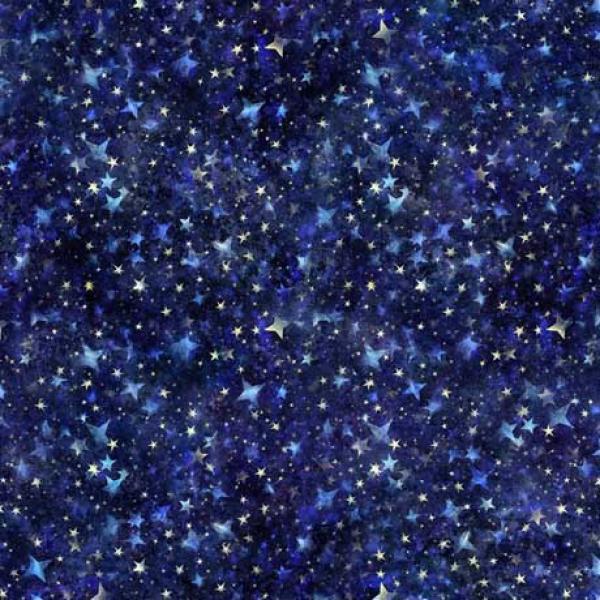 Patchworkbaumwolle Aurora Packed Stars 2600-30595-N Quilting Treasure